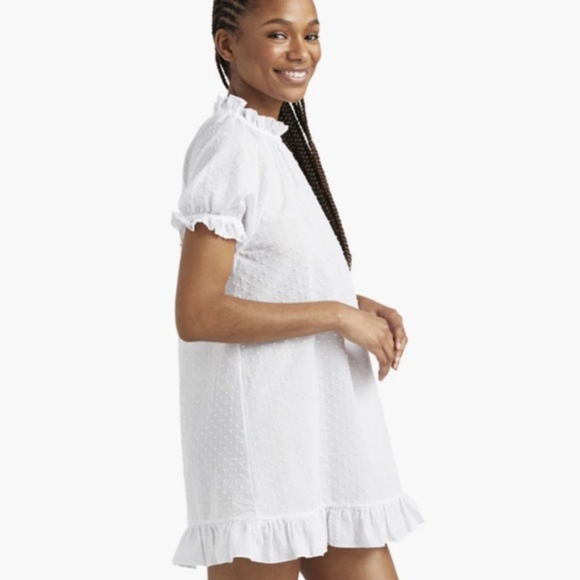 NWT Katherine Nap Dress White Semi Sheer Swiss Dot size Small - Picture 4 of 4